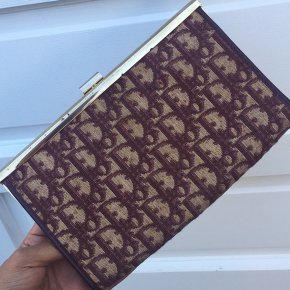DIOR Vintage Monogram Clutch - Picture 1 of 10